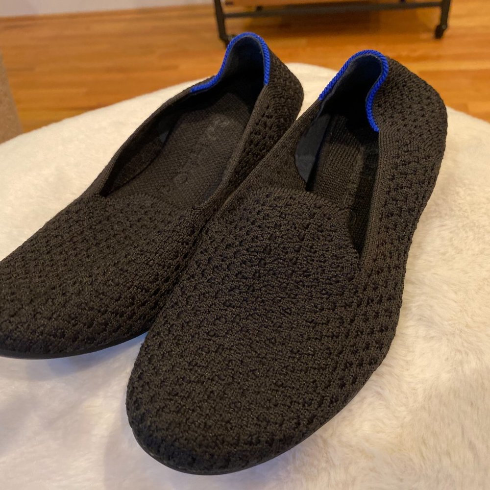 Rothy's Honeycomb black loafers